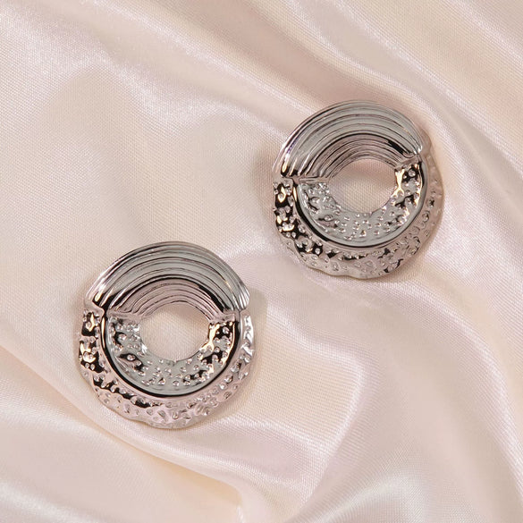 Wholesale Stainless Steel Geometric Sweet Cool Style Stamping Earrings For Women