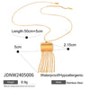 Wholesale Stainless Steel Geometric Tassel Earrings With Electroplating For Women