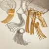 Wholesale Stainless Steel Geometric Tassel Earrings With Electroplating For Women
