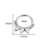 Wholesale Stainless Steel Geometric Tassel Ring And Earrings Jewelry Electroplated For Unisex Piercing