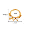 Wholesale Stainless Steel Geometric Tassel Ring And Earrings Jewelry Electroplated For Unisex Piercing