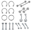 Wholesale Stainless Steel Geometric Tattoo Puncture Jewelry With Electroplating