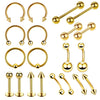Wholesale Stainless Steel Geometric Tattoo Puncture Jewelry With Electroplating