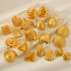 Wholesale Stainless Steel Geometric Textured Stud Earrings For Women With Electroplating