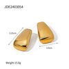 Wholesale Stainless Steel Geometric Trapezoidal Electroplated Women's Earrings