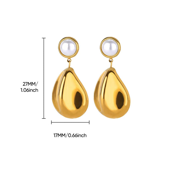 Wholesale Stainless Steel Geometric Triangular Bread Pattern Edge Hoop Earrings 18K Gold Electroplated Nonfading Jewelry
