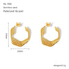 Wholesale Stainless Steel Geometric Twist Earrings For Women Electroplated Fashionable