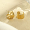 Wholesale Stainless Steel Geometric Twisted Cshaped Irregular Earrings For Women Electroplated Minimalist Fashion Ornaments