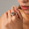 Wholesale Stainless Steel Geometric Twisted Irregular Rings Electroplated Hand Jewelry For Women