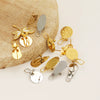 Wholesale Stainless Steel Geometric Water Drop Painting Ear Clip Jewelry