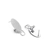 Wholesale Stainless Steel Geometric Water Drop Painting Ear Clip Jewelry
