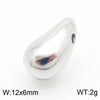 Wholesale Stainless Steel Geometric Water Drop Stud Earrings And Solid Necklace With Electroplating