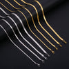 Wholesale Stainless Steel Geometric Wave Blade Chain Necklace With 18K Gold Electroplating For Women