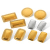 Wholesale Stainless Steel Geometric Women's Earrings With Electroplating
