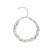Wholesale Stainless Steel Geometric Woven Blade Bracelet Electroplated For Women And Unisex
