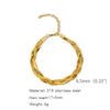 Wholesale Stainless Steel Geometric Woven Blade Bracelet Electroplated For Women And Unisex
