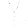 Wholesale Stainless Steel Geometric Yshaped Zircon Necklace Light Luxury Simple Design