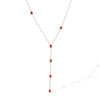 Wholesale Stainless Steel Geometric Yshaped Zircon Necklace Light Luxury Simple Design