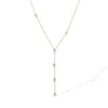 Wholesale Stainless Steel Geometric Yshaped Zircon Necklace Light Luxury Simple Design