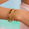 Wholesale Stainless Steel Geometric Zircon Bracelet For Women With Electroplating Light Luxury High End Jewelry