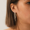 Wholesale Stainless Steel Geometric Zircon Earrings For Women