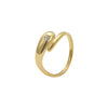 Wholesale Stainless Steel Geometric Zircon Ring For Women Electroplated Light Luxury Nonfading Allmatch