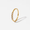 Wholesale Stainless Steel Geometric Zircon Ring With Electroplating Trendy And Personalized