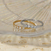 Wholesale Stainless Steel Geometric Zircon Ring With Electroplating Trendy And Personalized
