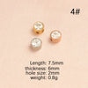 Wholesale Stainless Steel Glossy Geometric Beads Electroplated Diy Jewelry Accessories Necklace For December Birthday Stone