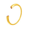 Wholesale Stainless Steel Glow Gourd Shaped Opening Bracelet With Red Oil Dropping And Electroplating For Fashionable Commuting