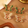 Wholesale Stainless Steel Glowinthedark Dripping Oil Butterfly Earrings For Women