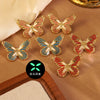 Wholesale Stainless Steel Glowinthedark Dripping Oil Butterfly Earrings For Women