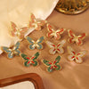 Wholesale Stainless Steel Glowinthedark Dripping Oil Butterfly Earrings For Women