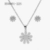 Wholesale Stainless Steel Gold Earrings Necklace Set With Bear Pattern Pendants And Ochain Electroplated With Letters Numbers Text Design