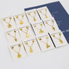 Wholesale Stainless Steel Gold Earrings Necklace Set With Bear Pattern Pendants And Ochain Electroplated With Letters Numbers Text Design