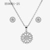 Wholesale Stainless Steel Gold Earrings Necklace Set With Bear Pattern Pendants And Ochain Electroplated With Letters Numbers Text Design