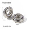 Wholesale Stainless Steel Gold Earrings With Geometric Design Electroplated Ear Clips For Women