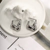 Wholesale Stainless Steel Gold Plated C Shaped Love Twist Earrings For Women