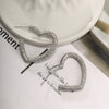 Wholesale Stainless Steel Gold Plated C Shaped Love Twist Earrings For Women