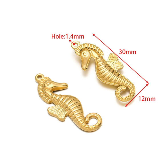 Wholesale Stainless Steel Gold Plated Crab Fish Animal Pendant For Sweater Bracelet Necklace Accessories With Shell Crab Pattern And Electroplating Process