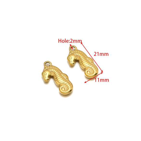 Wholesale Stainless Steel Gold Plated Crab Fish Animal Pendant For Sweater Bracelet Necklace Accessories With Shell Crab Pattern And Electroplating Process