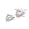 Wholesale Stainless Steel Gold Plated Crab Fish Animal Pendant For Sweater Bracelet Necklace Accessories With Shell Crab Pattern And Electroplating Process