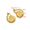 Wholesale Stainless Steel Gold Plated Crab Fish Animal Pendant For Sweater Bracelet Necklace Accessories With Shell Crab Pattern And Electroplating Process