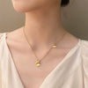 Wholesale Stainless Steel Gold Plated Frosted Animal Zodiac Butterfly Pendant Snake Bone Chain Necklace For Women