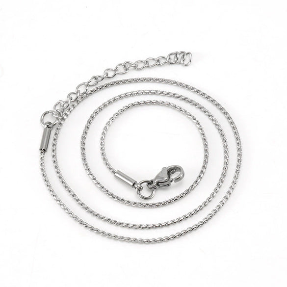 Wholesale 316L Stainless Steel Gold Plated Geometric S Chain Necklace