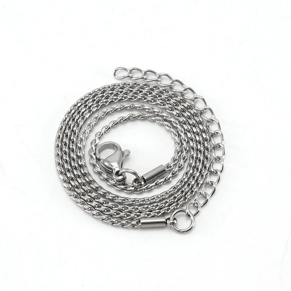 Wholesale 316L Stainless Steel Gold Plated Geometric S Chain Necklace