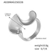 Wholesale 316L Stainless Steel Gold Plated Geometric Twist Finger Ring