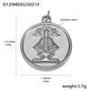 Wholesale Stainless Steel Gold Plated Pendants With Wave Geometry Animals Zodiac Patterns Electroplated