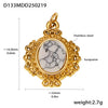 Wholesale Stainless Steel Gold Plated Pendants With Wave Geometry Animals Zodiac Patterns Electroplated