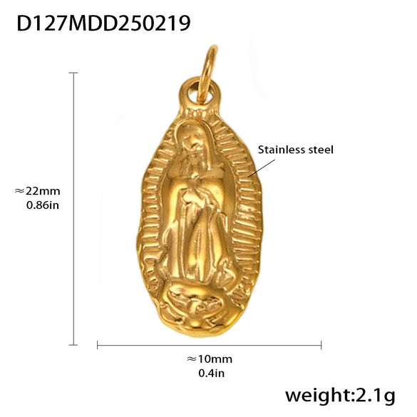 Wholesale Stainless Steel Gold Plated Pendants With Wave Geometry Animals Zodiac Patterns Electroplated
